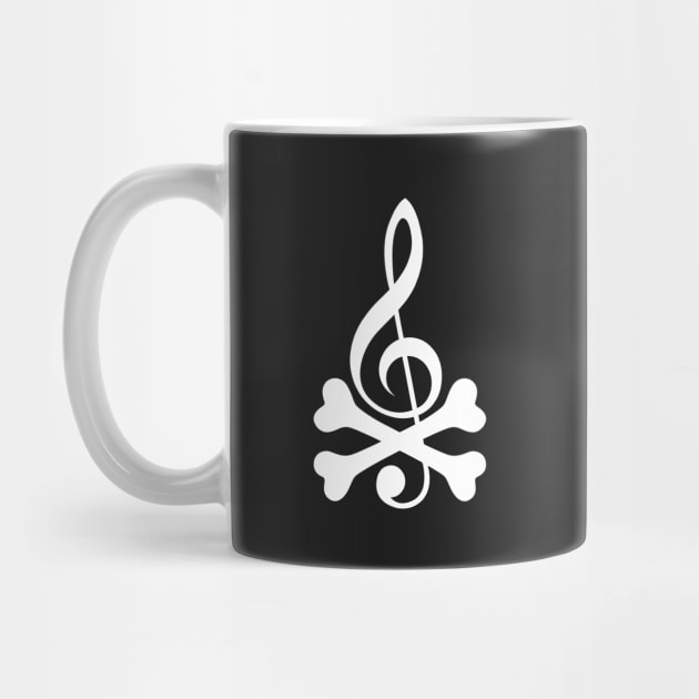 Treble Clef And Crossbones by ANDCROSSBONES